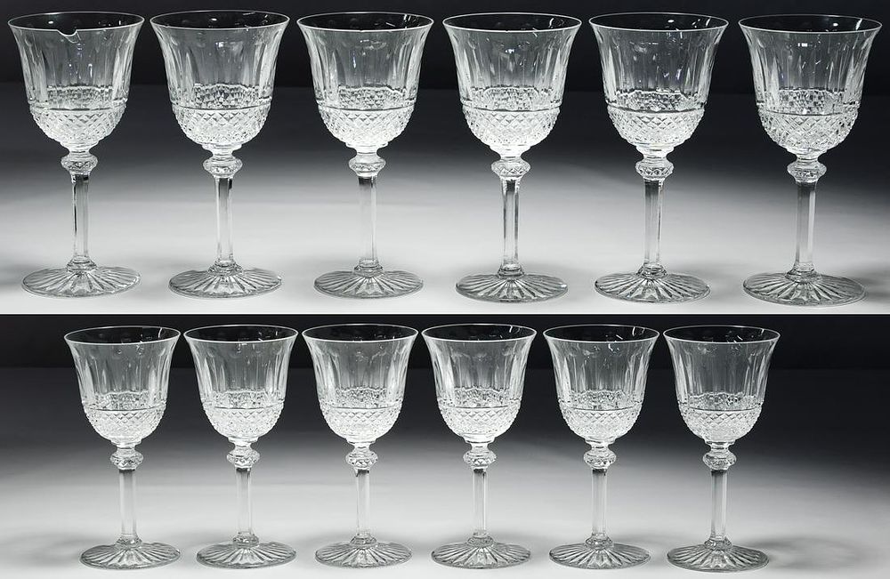 Lot 202: St. Louis Crystal 'Tommy' Stemware Assortment
