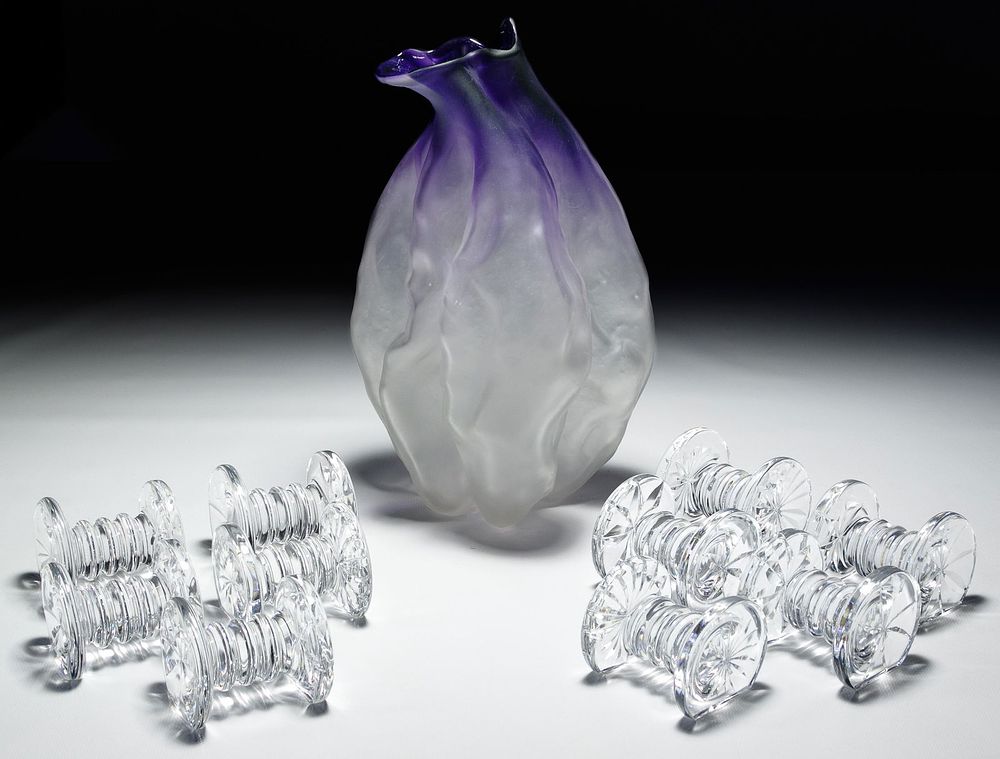 Lot 204: Waterford Crystal 'Lismore' Knife Rests