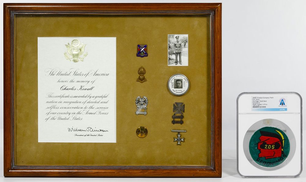 Lot 215: Neil Armstrong Owned 205th Geronimos Patch
