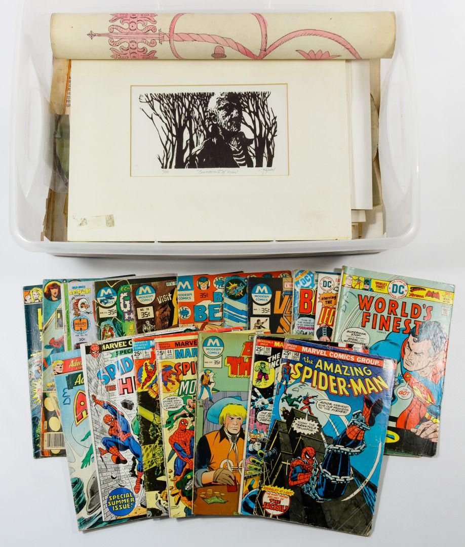 Lot 220: Comic Book and Ephemera Assortment