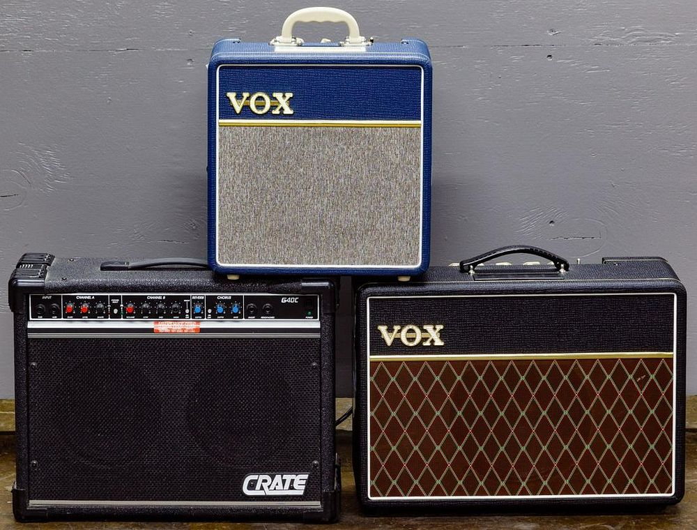 Lot 243: Vox and Crate Amplifier Assortment
