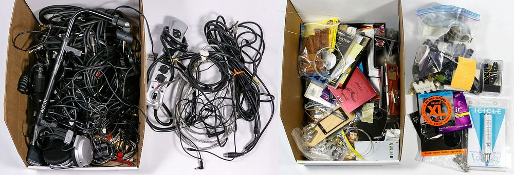 Lot 253: Guitar Part, Accessory and Book Assortment