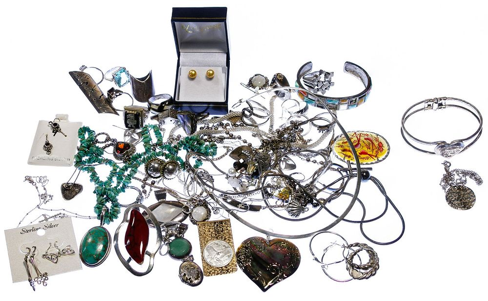 Lot 430: Sterling Silver Jewelry Assortment