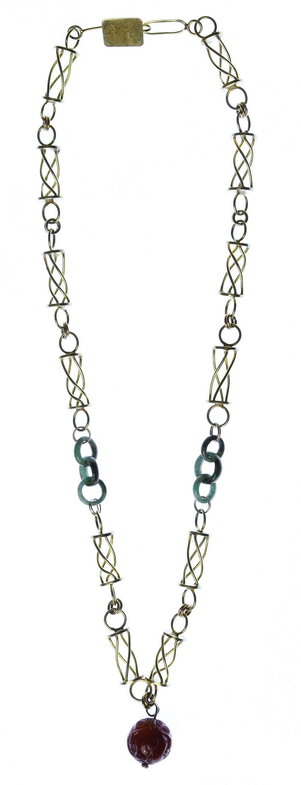Lot 200: 18k Gold and Gemstone Necklace