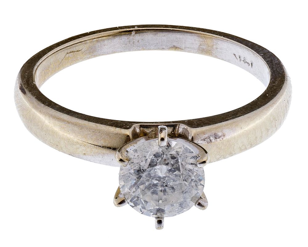 Lot 211: 14k Gold and Diamond Ring