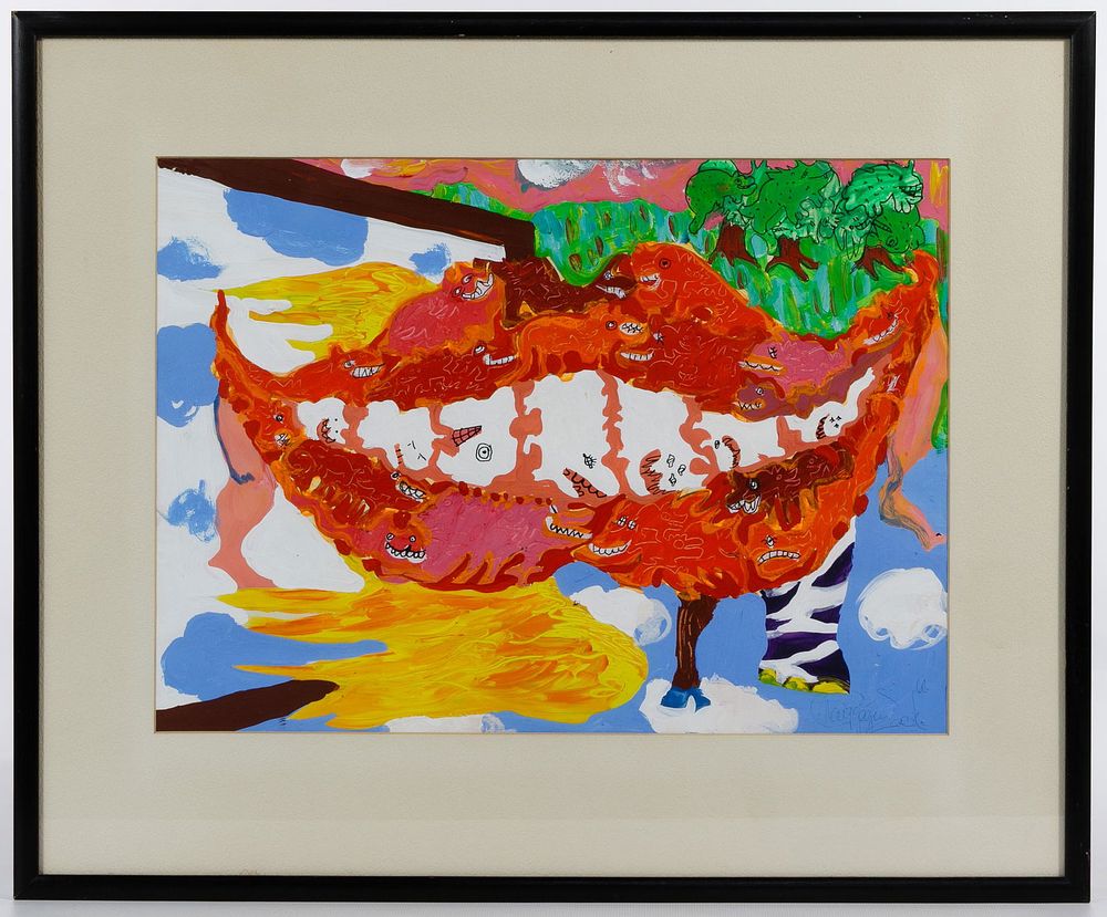 Lot 279: Maija Peeples (Latvian, b.1942) Tempera on Paper