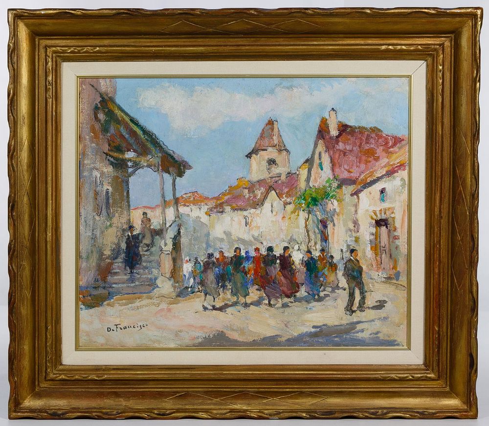 Lot 280: Pietro De Francisco (Italian, 1873-1969) Oil on Canvas