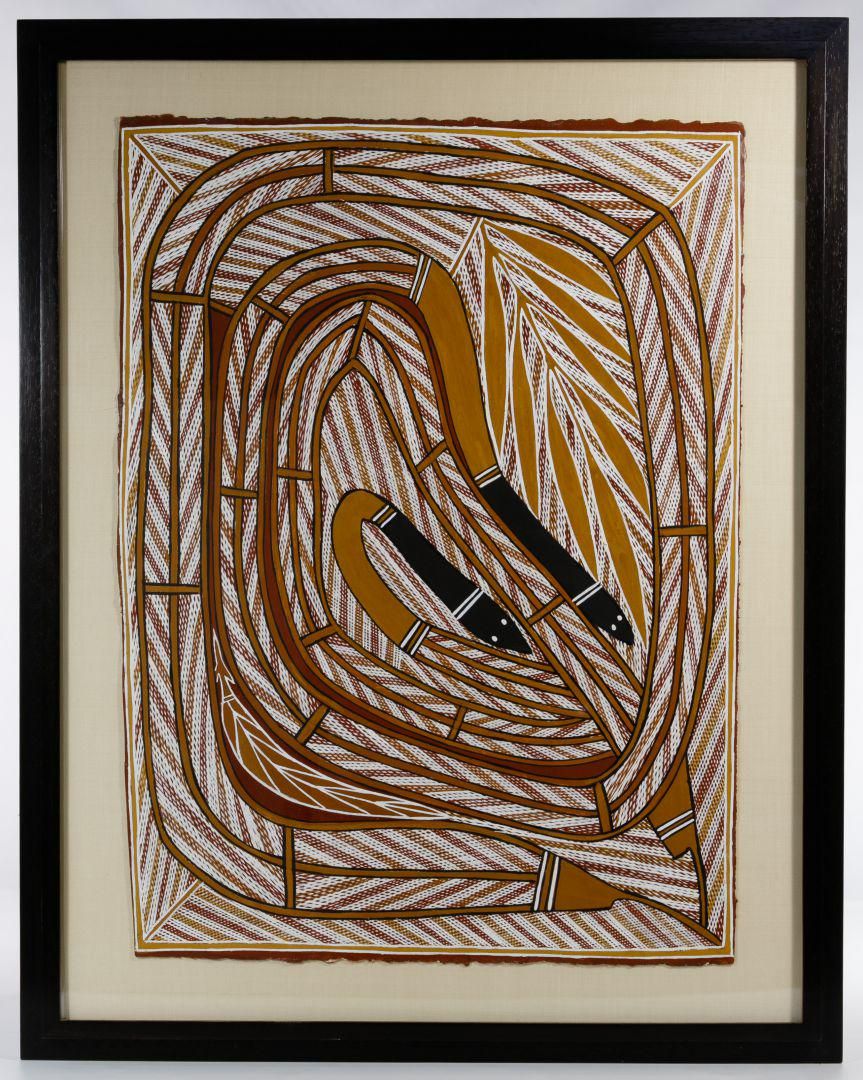 Lot 291: (Attributed to) George Milpurrurru (Australian) Acrylic