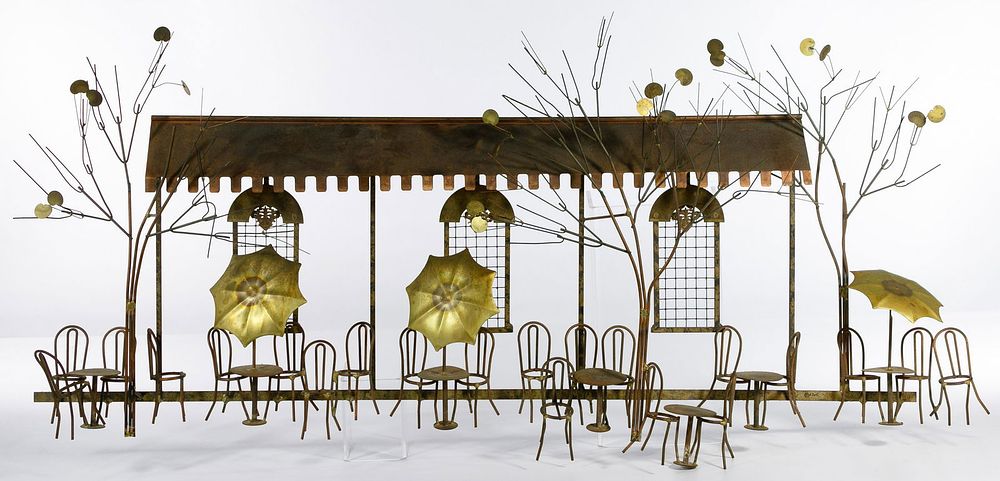 Lot 305: Curtis Jere (American, 1910-2008) Metal Wall Sculpture