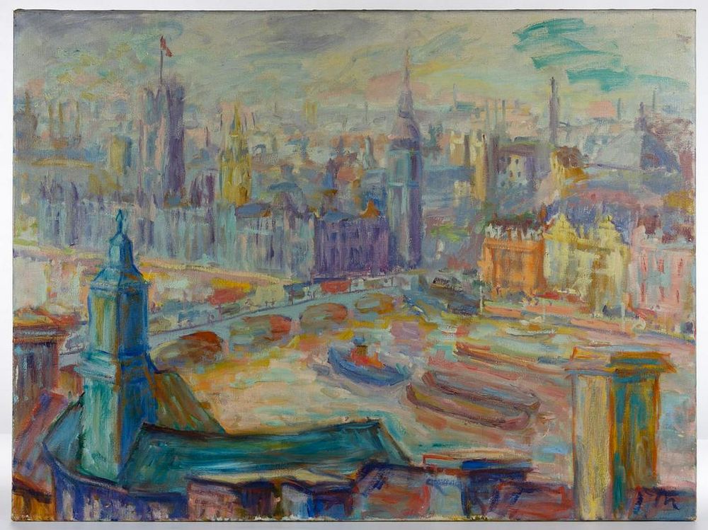 Lot 312: Unknown Artist (European, 20th Century) 'View Over