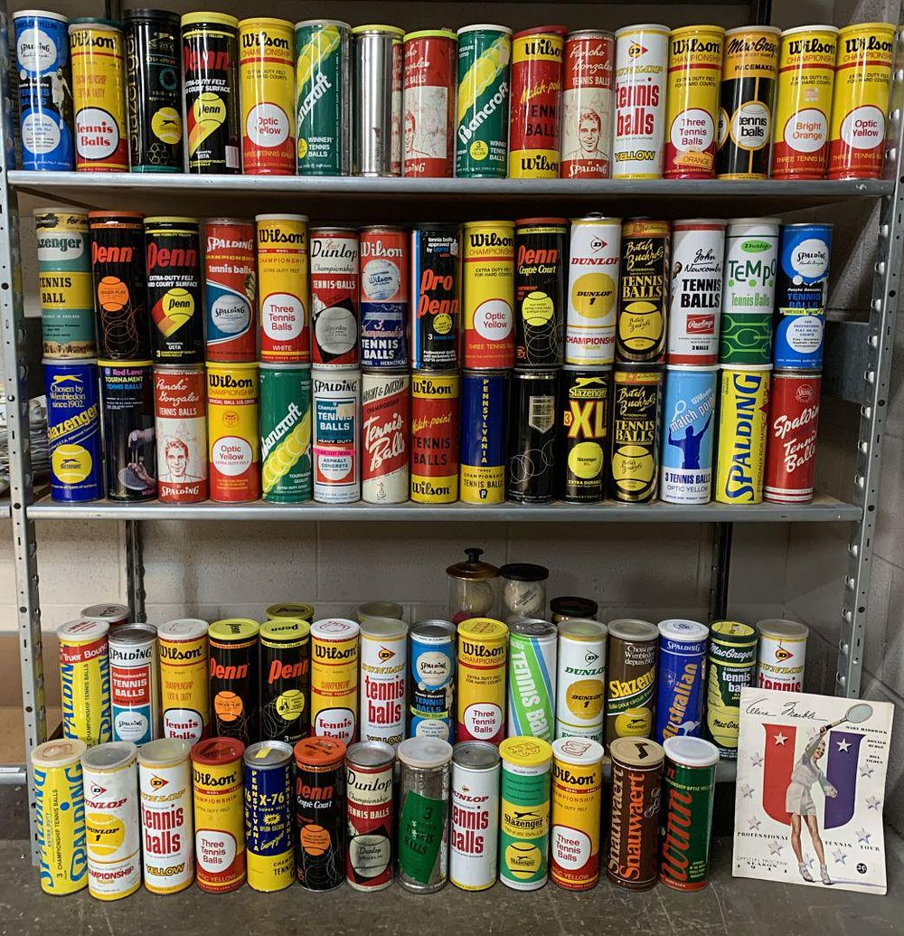 Lot 362: Vintage Tennis Ball and Can Collection