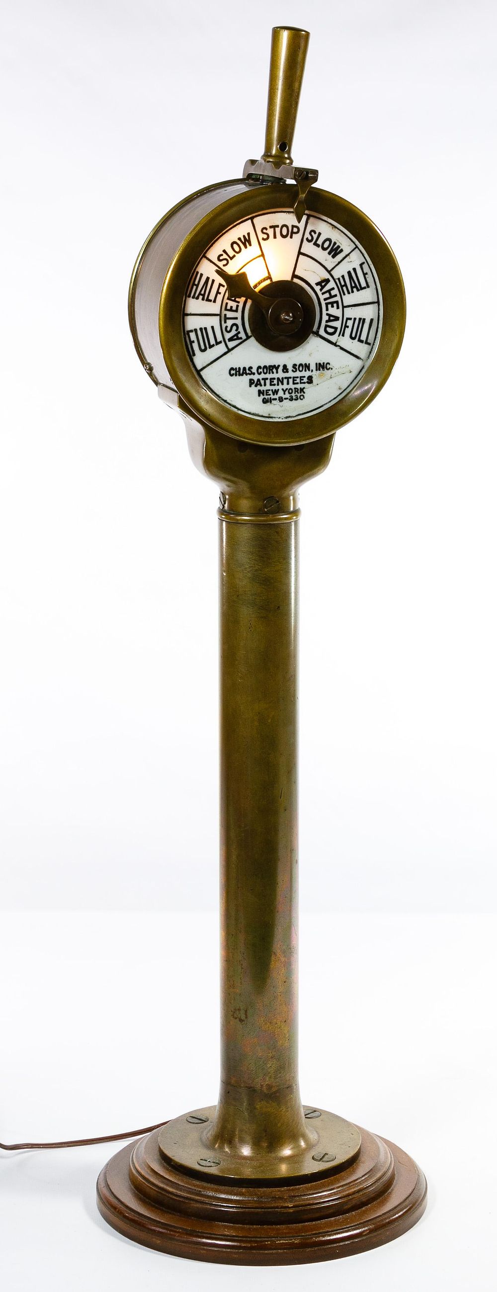 Lot 370: Chas Cory & Sons Engine Order Telegraph