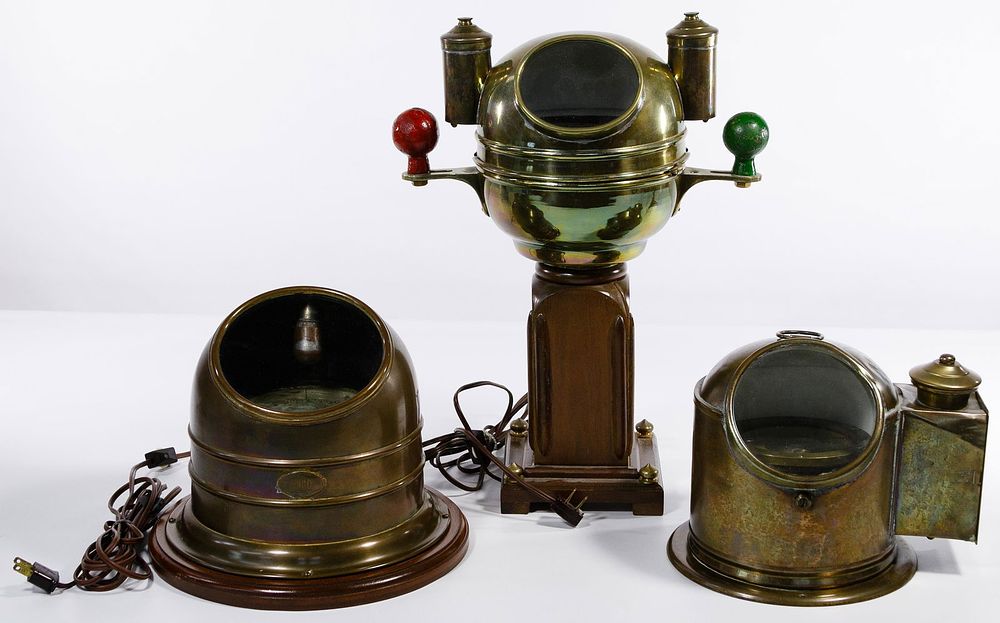 Lot 371: Nautical Binnacle Compass Assortment