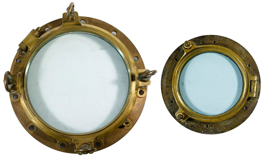 Lot 374: Nautical Brass Porthole Assortment
