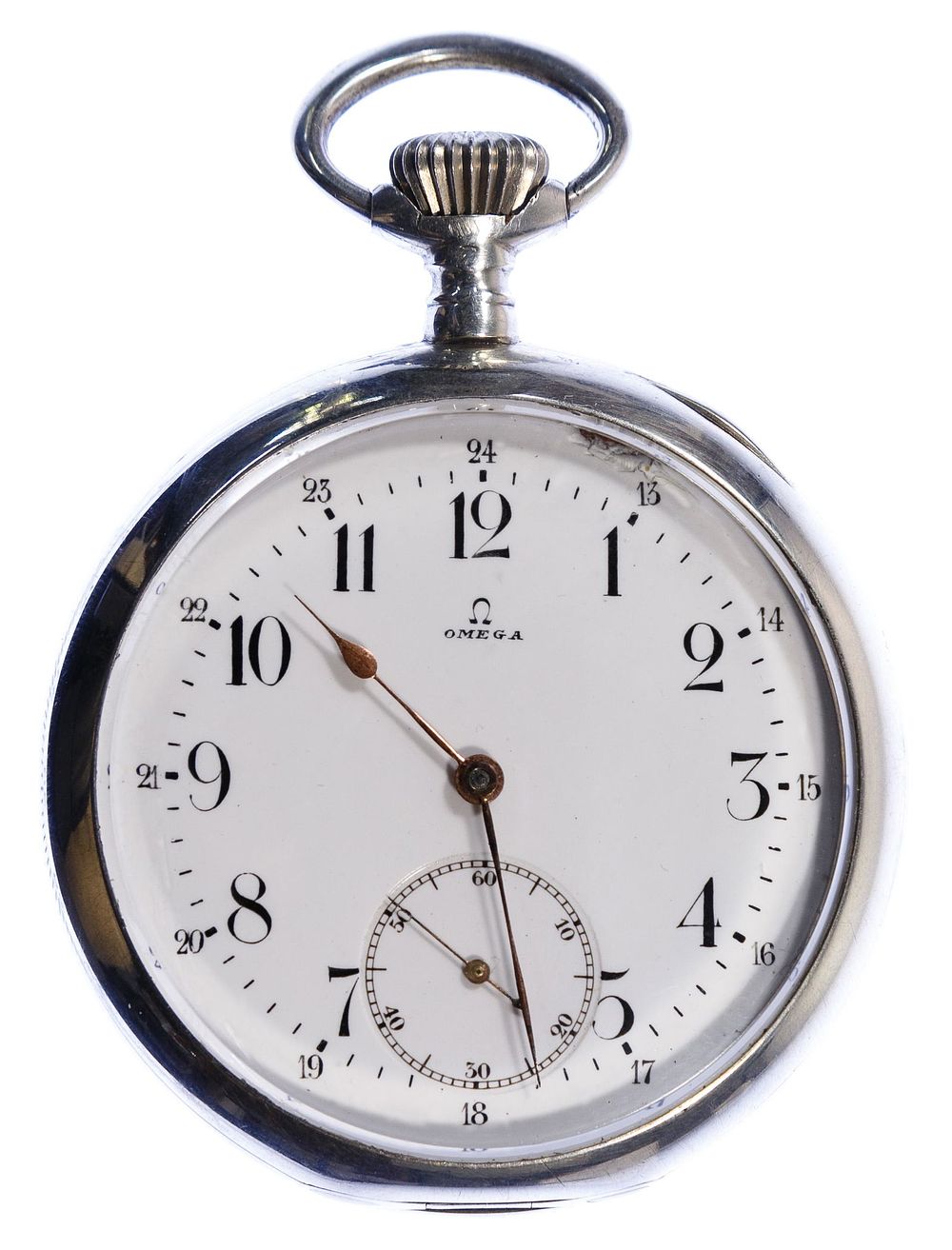 Lot 392: Omega European Silver (800) Open Face 'Grand Prix'