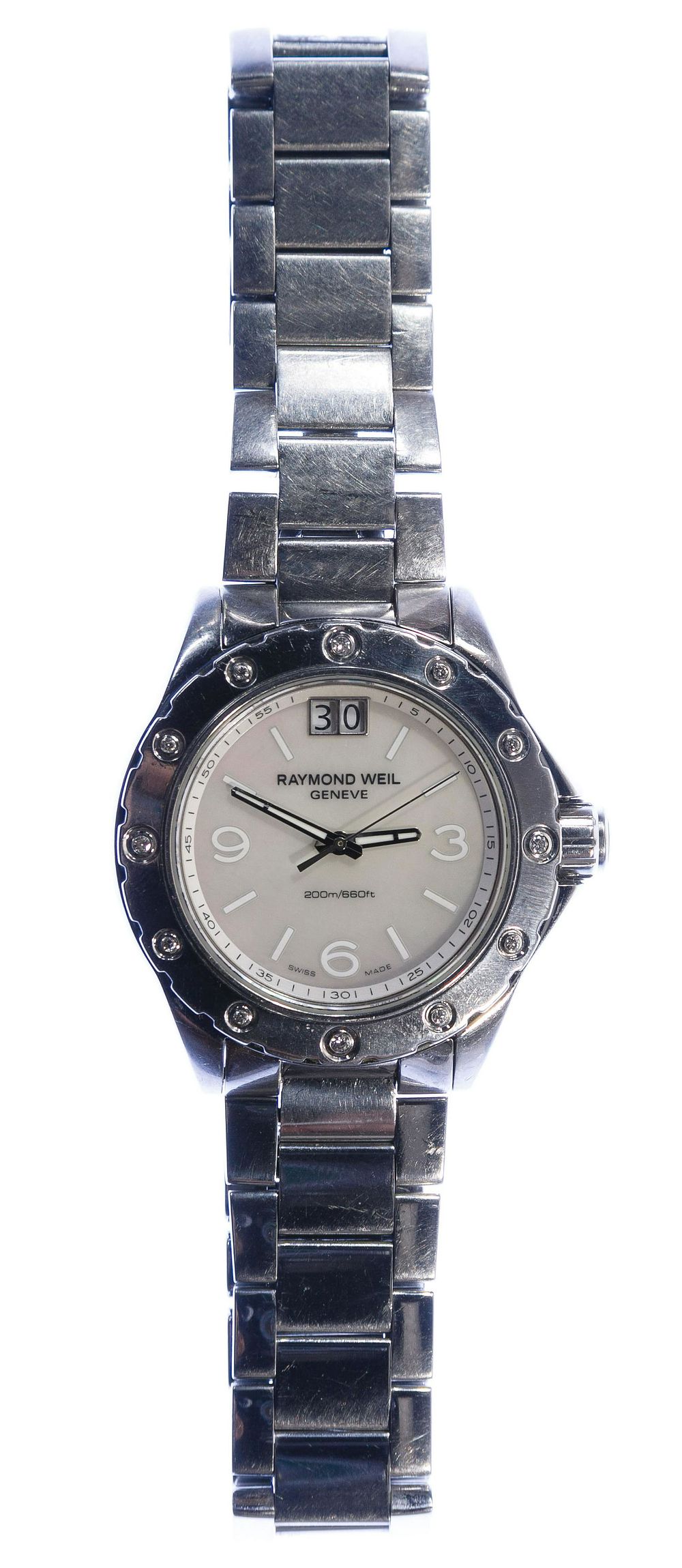 Lot 400: Raymond Weil Spirit Diamond Bezel 6170 Mother of Pearl