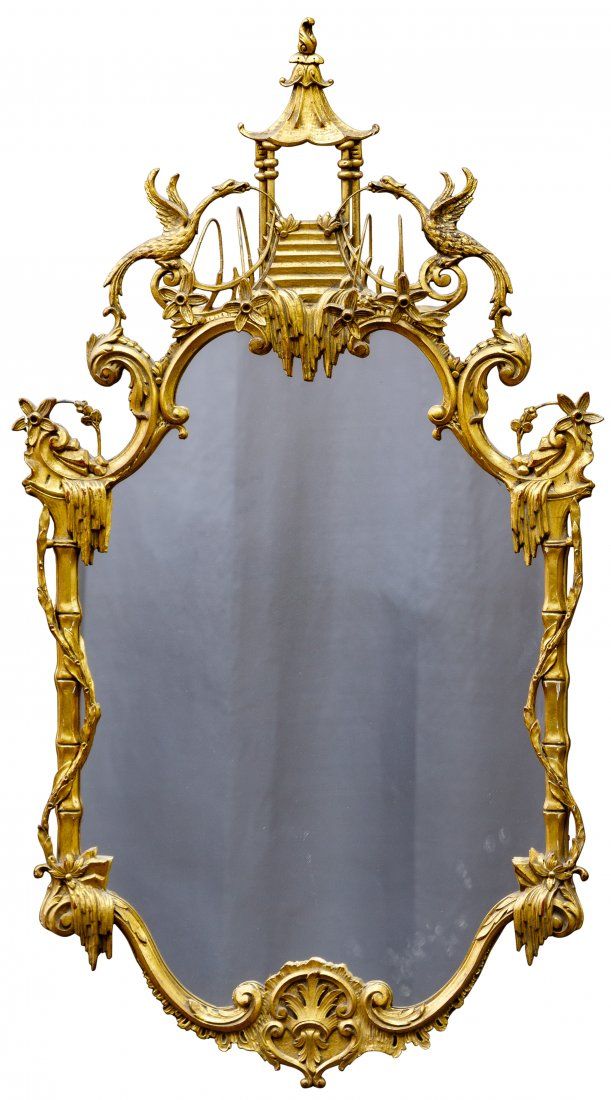 Lot 161: Chinese Chippendale Style Mirror