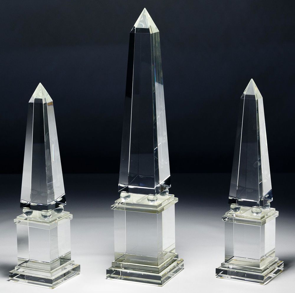 Lot 170: Crystal Obelisk Assortment