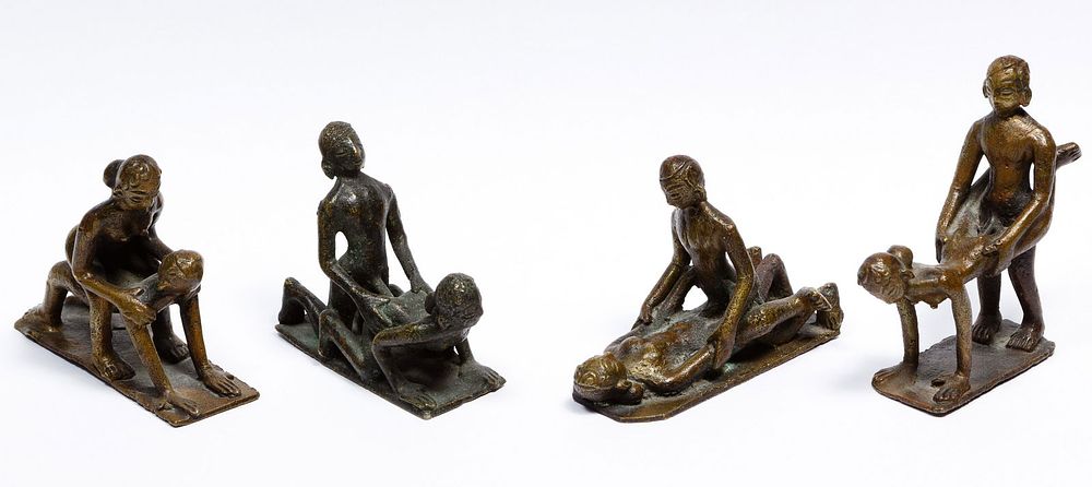 Lot 174: Erotic Bronze Figurine Assortment