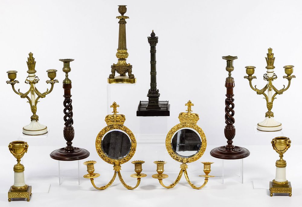 Lot 183: Sconce and Candelabra Assortment