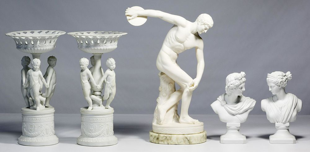 Lot 187: White Bisque Porcelain Assortment