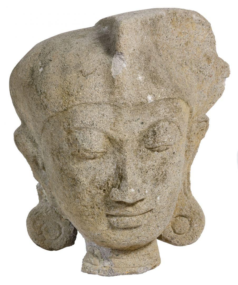 Lot 257: Javanese Volcanic Stone Head