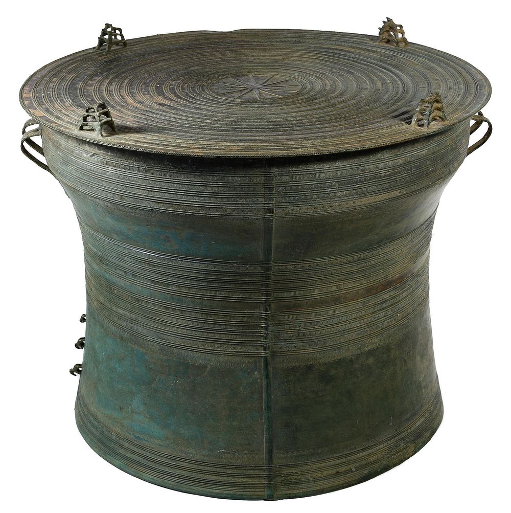 Lot 259: Southeast Asian Laotian Bronze Rain Drum
