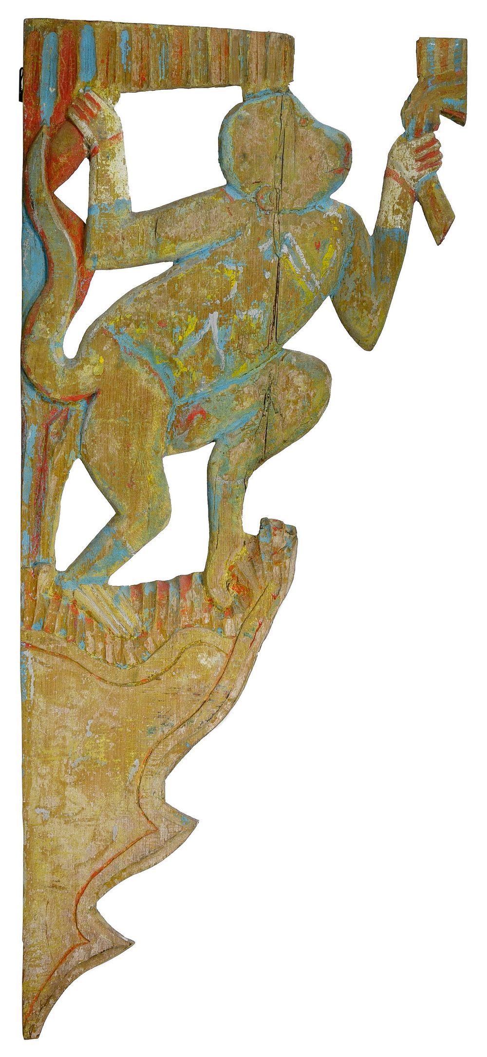 Lot 260: Thai Carved Wood 'Hanuman' Roof Bracket