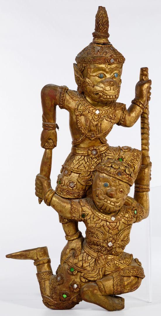 Lot 263: Thai Gilt Wood Sculpture