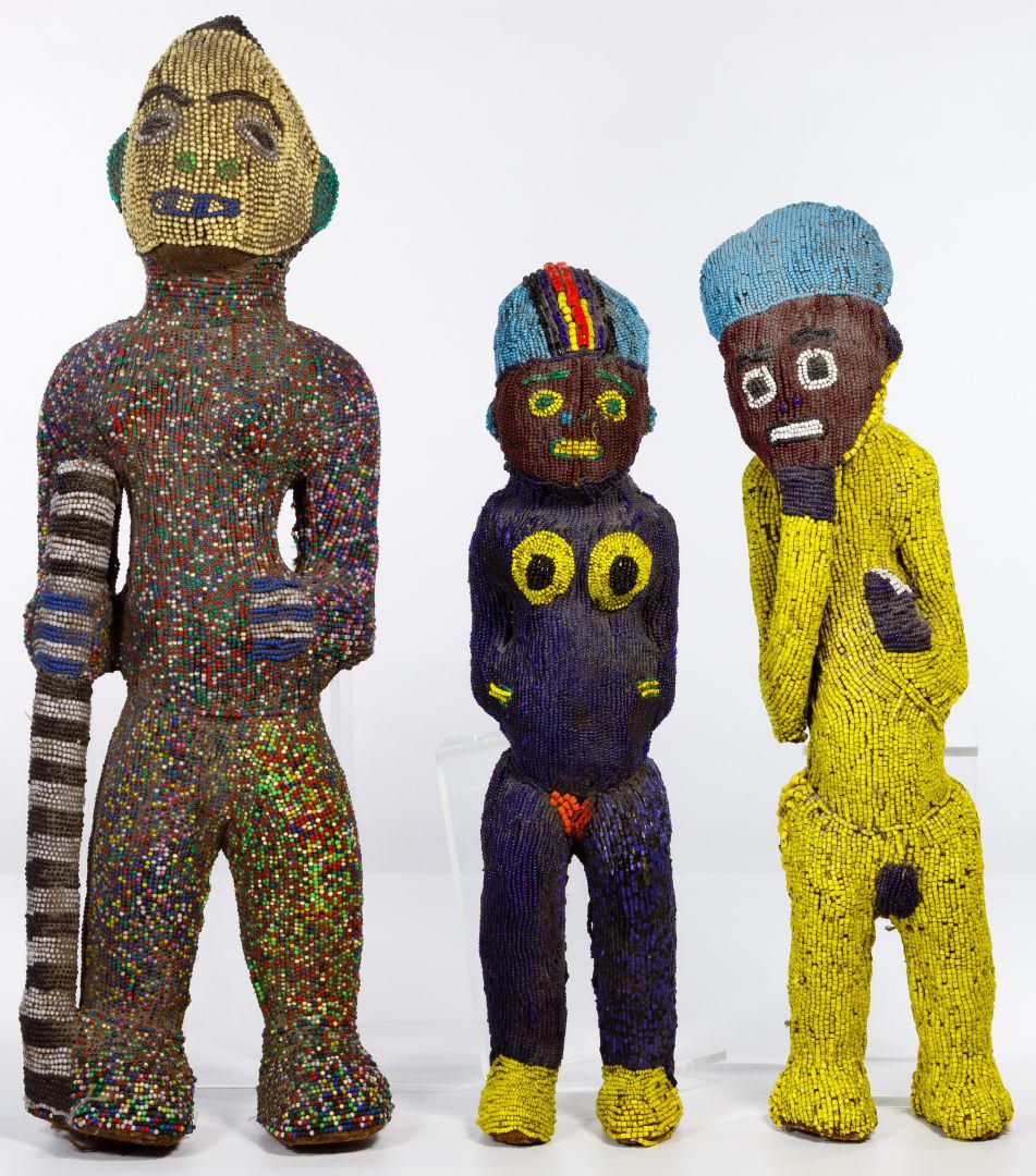 Lot 266: African Beaded Figure Sculptures