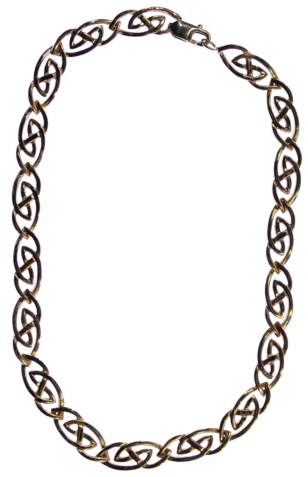 Lot 378: 10k Gold and 9k Gold Link Necklace