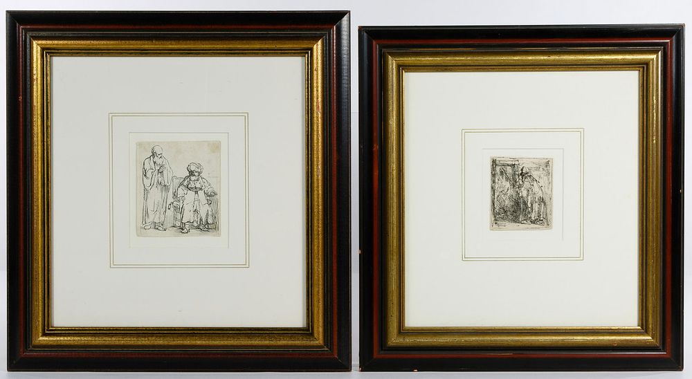 Lot 391: (After) Rembrandt van Rijn (Dutch, 1606-1669) Etching
