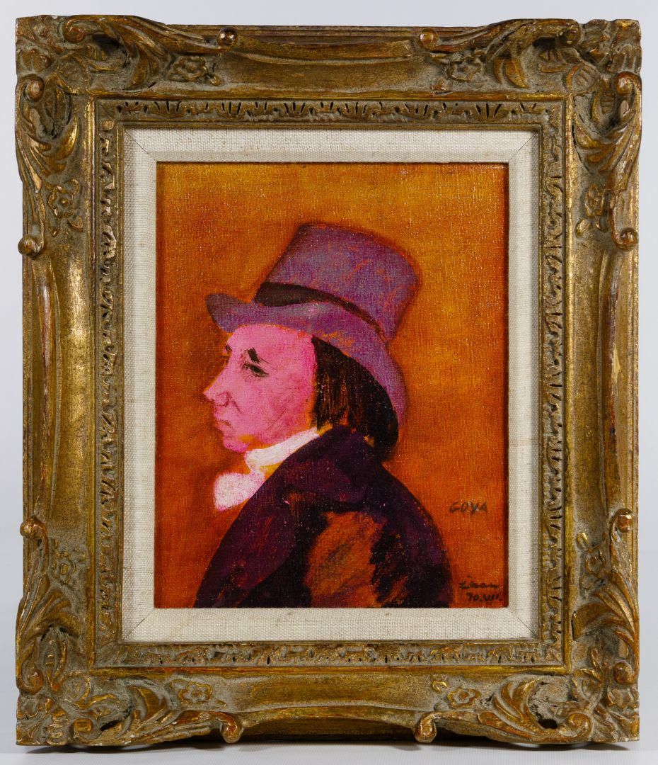 Lot 403: Gustav Likan (German / American, 1912-1998) 'Goya' Oil