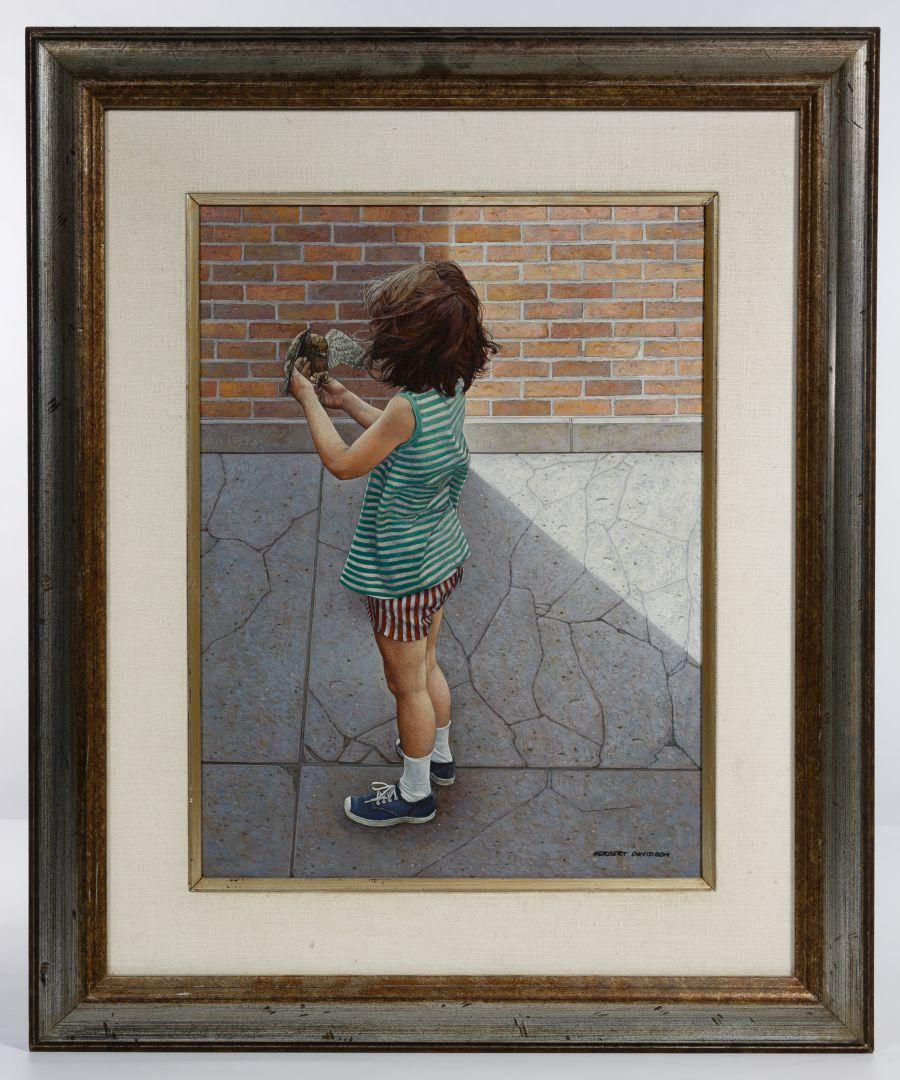 Lot 405: Herbert Davidson (American, b.1930) Oil on Canvas