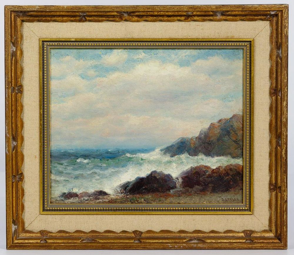 Lot 408: James Gale Tyler (American, 1855-1931) Oil on Canvas