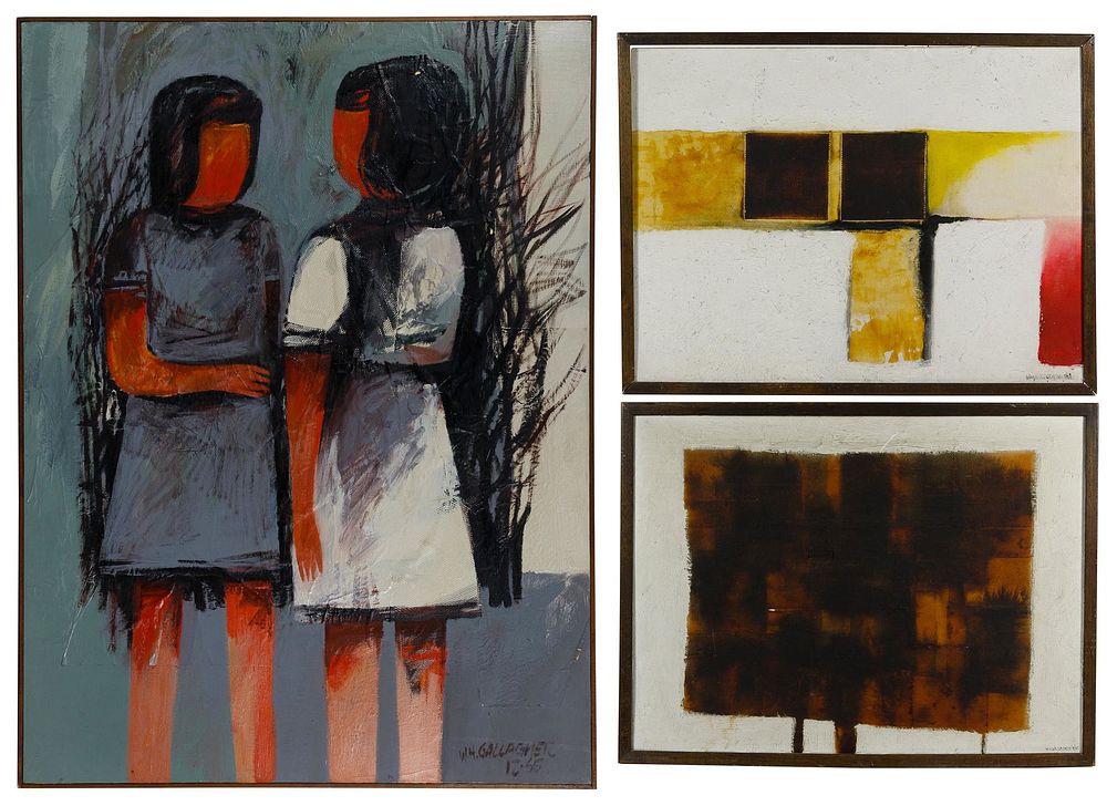 Lot 420: Wayne H. Gallagher (American, b.1931) Oils on Canvas