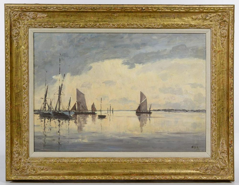Lot 429: Hugh Boycott Brown (English, 1909-1990) 'Evening - Pin