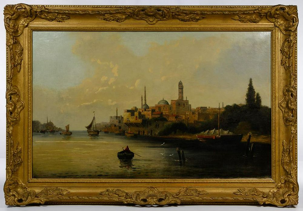 Lot 433: R. Domba (Italian, 19th Century) Oil on Canvas