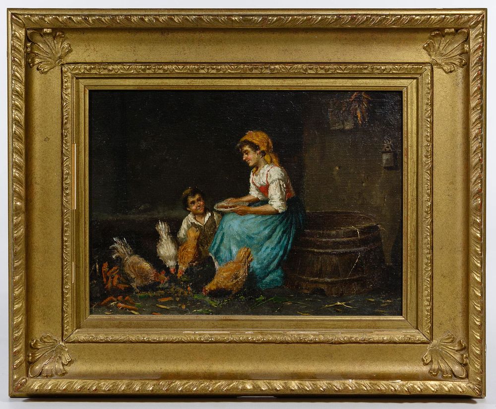 Lot 440: Unknown Artist (European School, 19th Century) Oil on