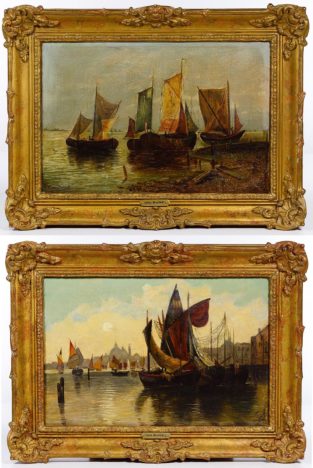 Lot 441: Various Artists (Continental School, 19th Century) Oil