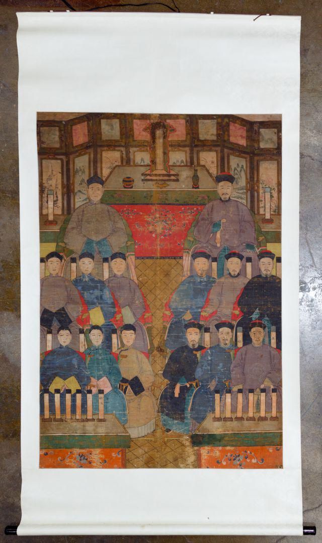 Lot 448: Chinese Hand Painted Scroll