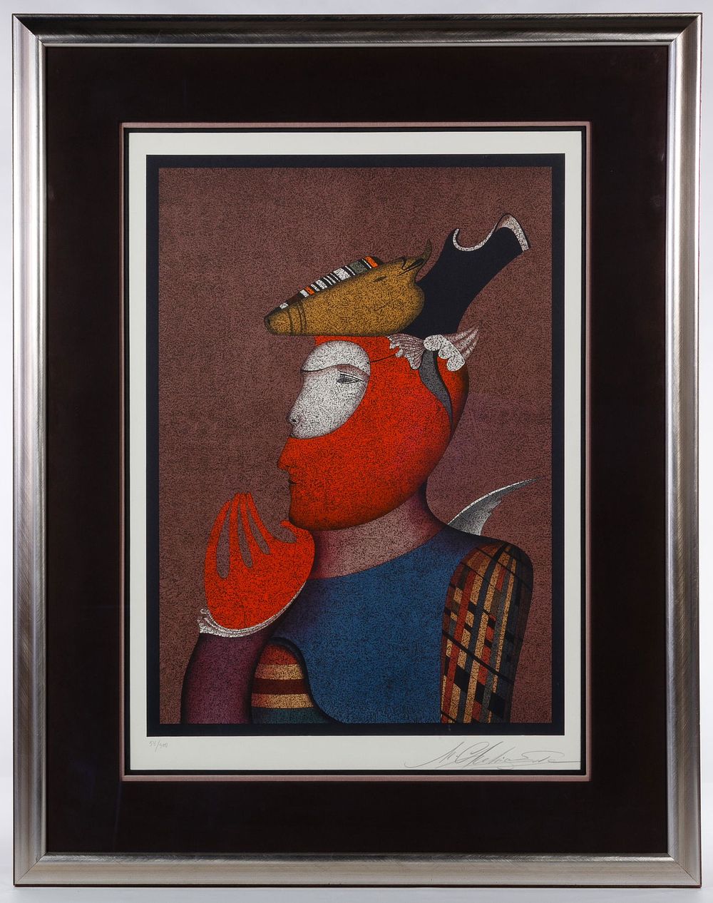 Lot 469: Mikhail Chemiakin (Russian / American, b.1943) 'Angel