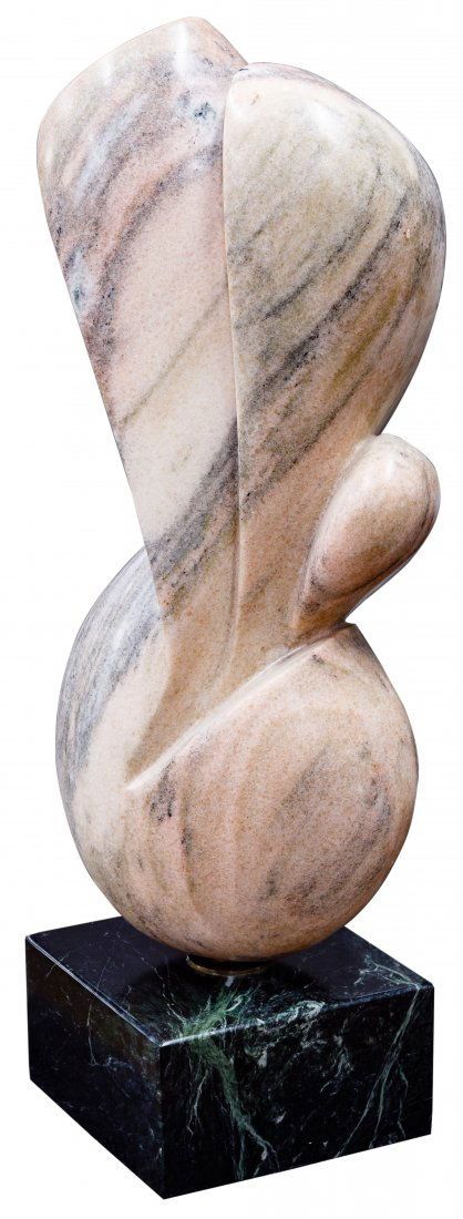 Lot 482: Gert Olsen (American, 20th Century) Pink Marble