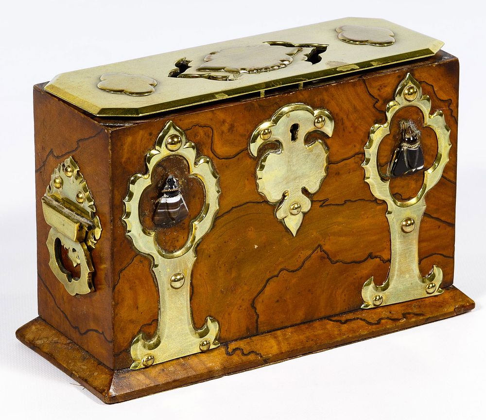Lot 151: Charles Asprey Burled Wood Desk Box