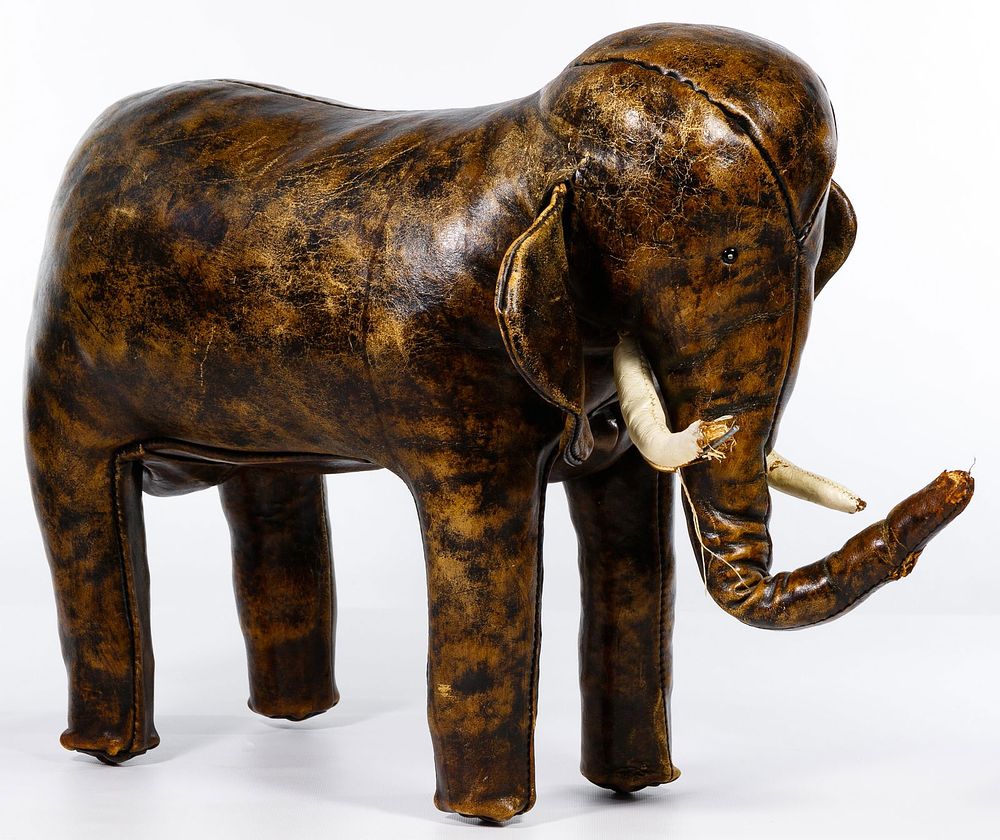 Lot 162: Dmitri Omersa for Liberty's of London Leather Elephant