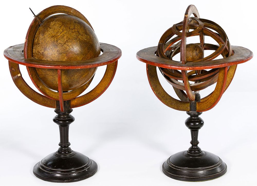 Lot 166: Terrestrial Globe and Armillary Sphere