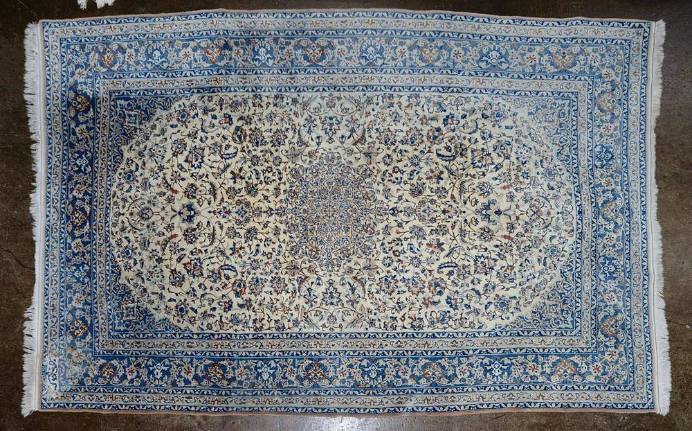 Lot 195: Persian Nain Wool Rug