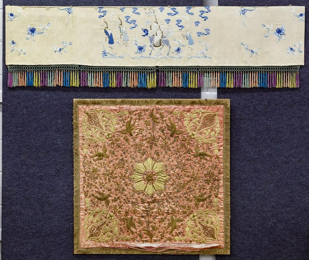 Lot 203: Embroidered Panels
