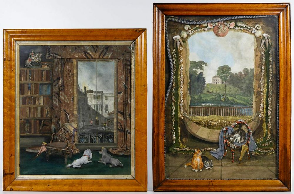Lot 219: English Engraving Collages