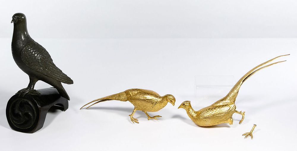 Lot 237: Metal Bird Statue Assortment